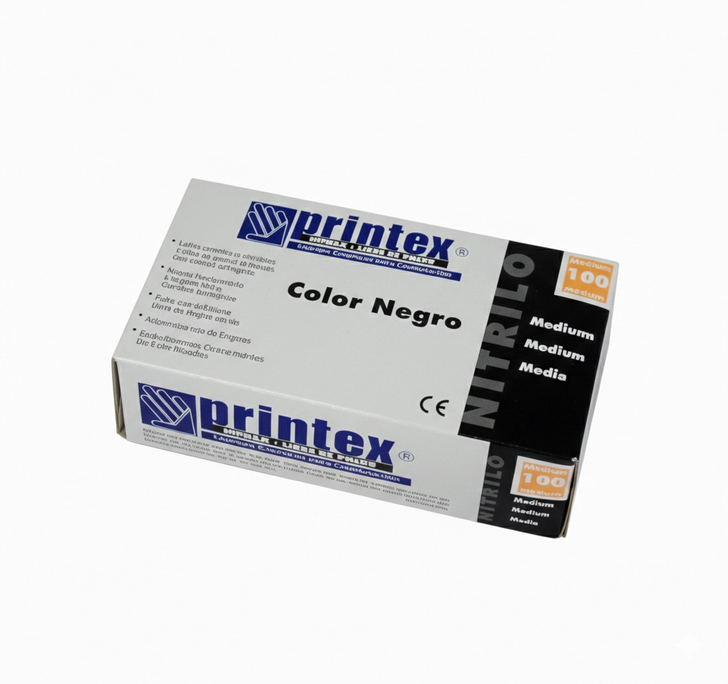 Guantes de Nitrilo Printex Sin Polvo - Caja x 100 Unidades
