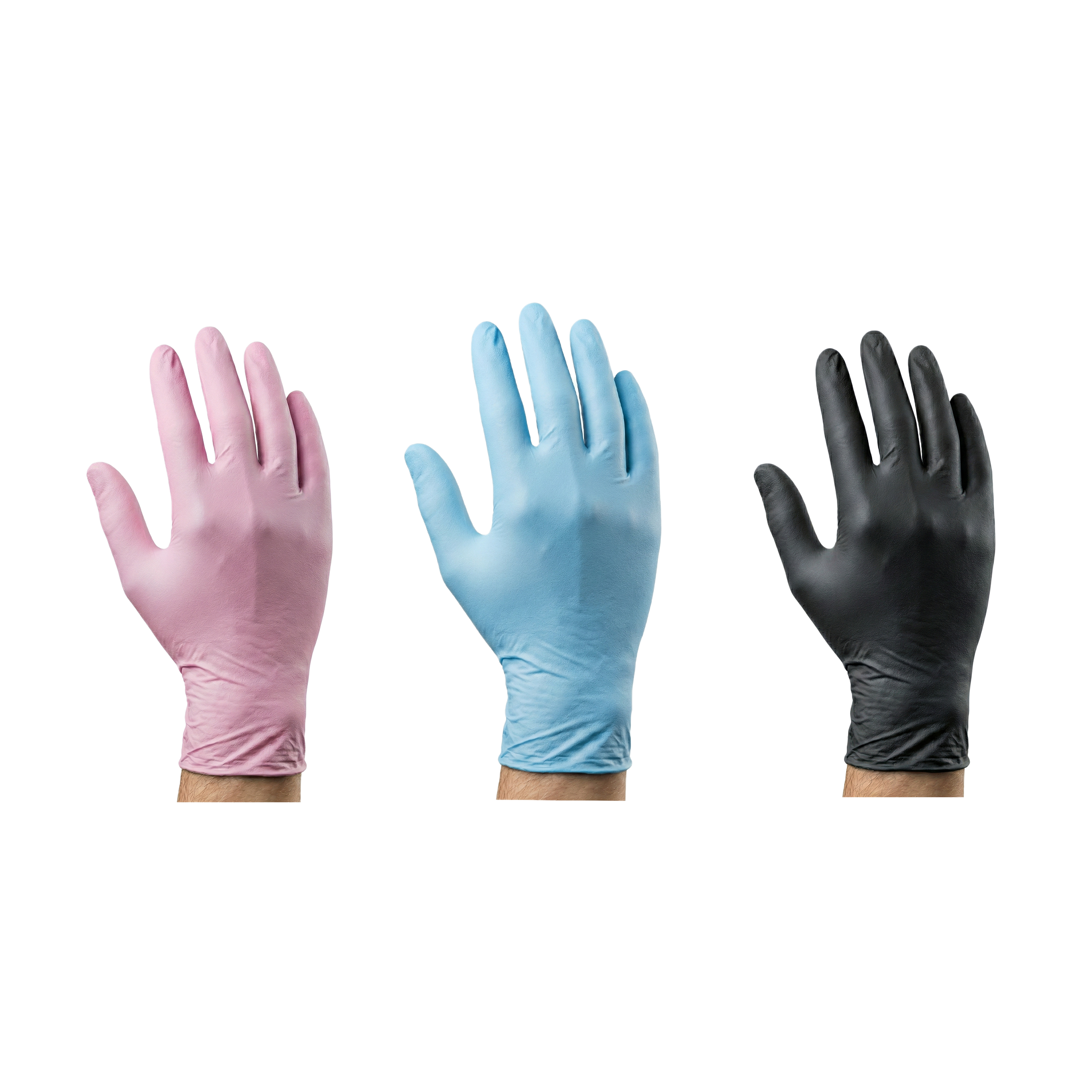 Guantes de Nitrilo Euromix Sin Polvo - Caja x 100 Unidades