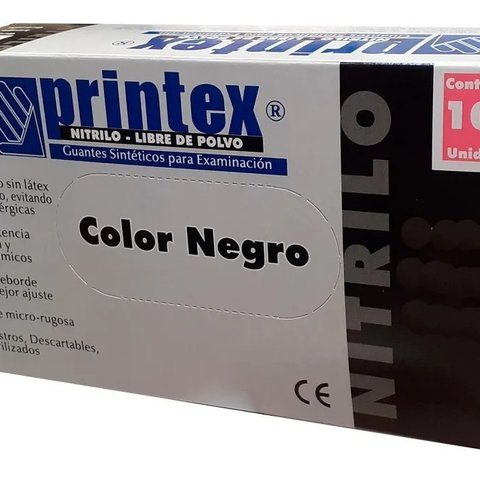 Guantes Nitrilo Sin Polvo Printex - Examen - Caja x 100 Unidades - imagen principal