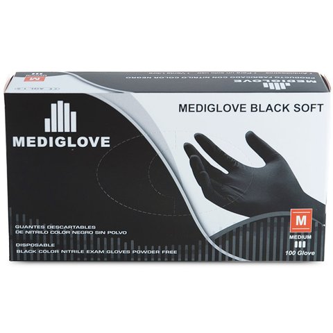 Guantes de Nitrilo Mediglove Sin Polvo - Caja x 100 Unidades - imagen principal