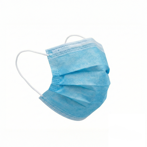 Barbijo tricapa con elástico - Caja x 50 Unidades - imagen principal